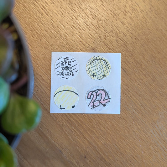 4-Pack Smiley Deluxe Stickers