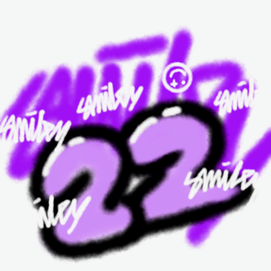 Smiley Purple Graffiti 22